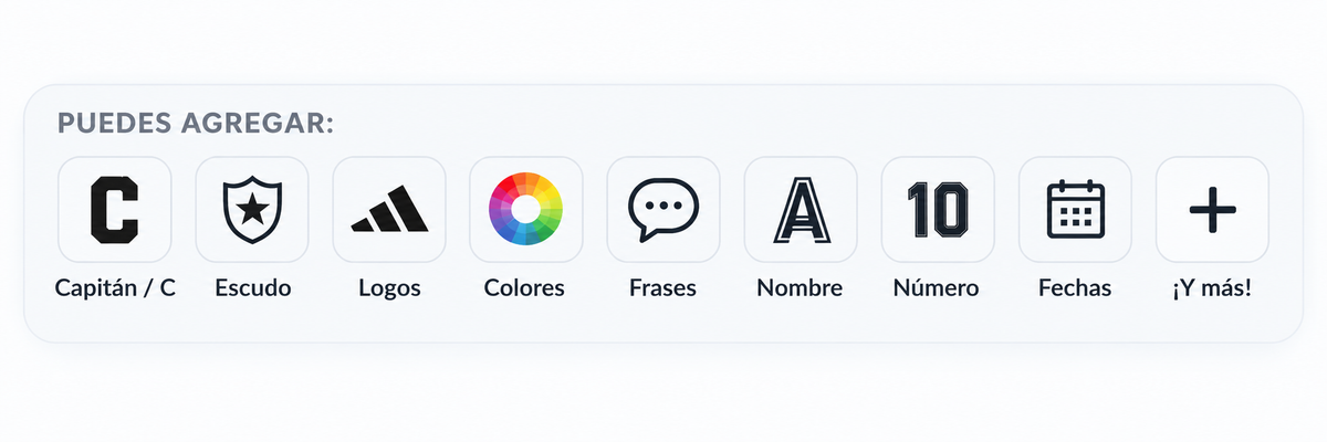 Opciones para personalizar tu jineta