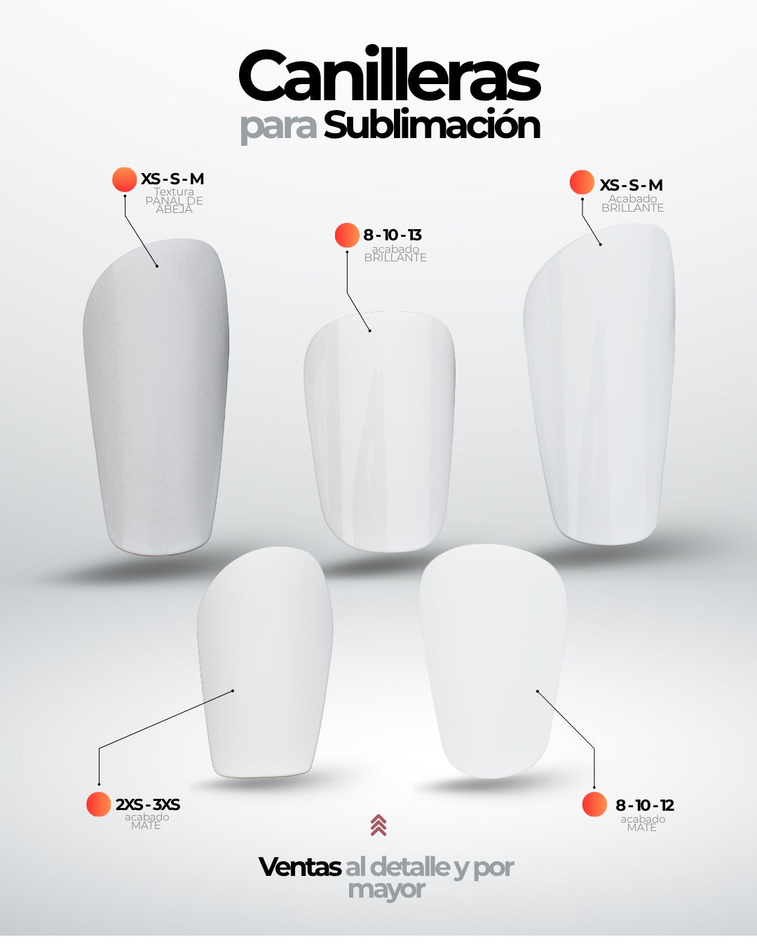 Canilleras (Dif Tallar y Formas)