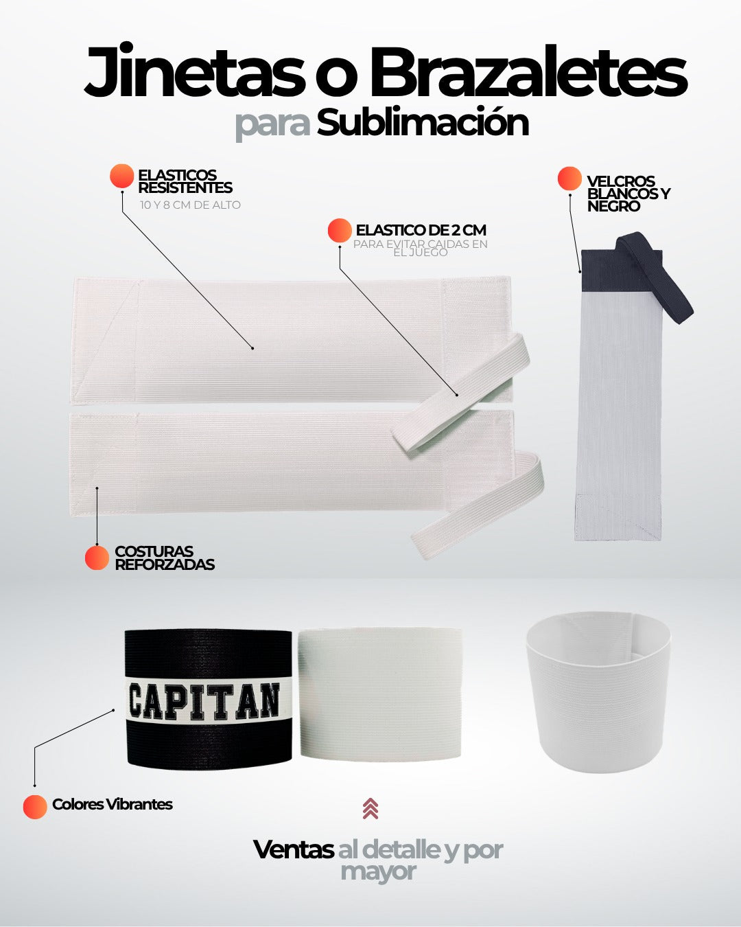Jinetas (diferentes tallas y colores)